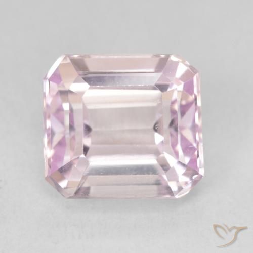 5.06ct Naturel Ton rose cerise Kunzite, Taille émeraude, VVS-VS