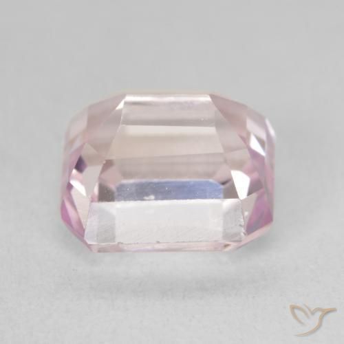 Kunzite Ton rose cerise naturelle Octogone / coupe Émeraude, 5.06 ct, VVS-VS