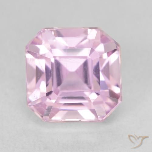 3.99ct Naturel Violet clair Kunzite, Taille émeraude, VVS-VS