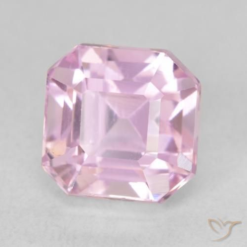 Kunzite Violet clair naturelle Octogone / coupe Émeraude, 3.99 ct, VVS-VS