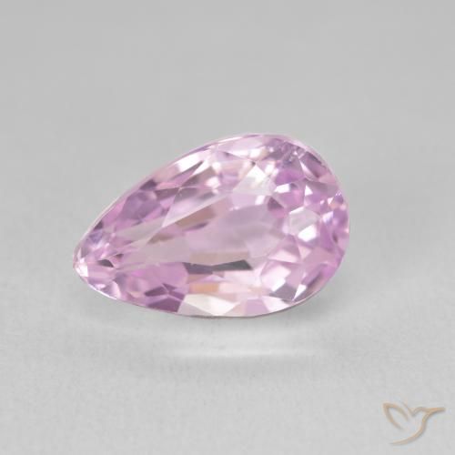 5.91ct Naturel Pourpre violet rosâtre Kunzite, En forme de poire, VVS-VS