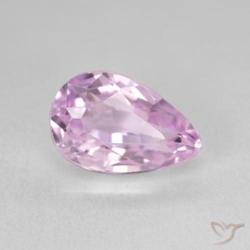 Kunzite Pourpre violet rosâtre naturelle En forme de poire, 5.91 ct, VVS-VS