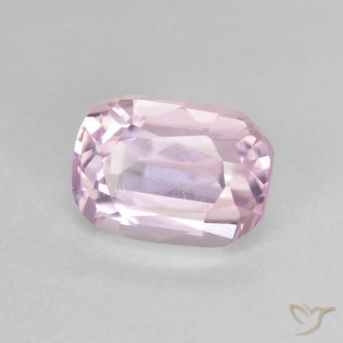 Kunzite Rose bubblegum naturelle Coussin, 3.58 ct, VVS-VS