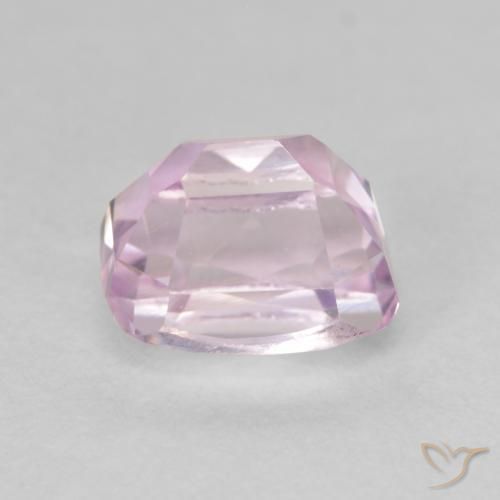 Kunzite Rose moyen naturelle Coussin, 2.60 ct, VVS-VS