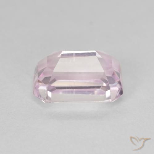Kunzite Rose moyen naturelle Octogone / coupe Émeraude, 3.88 ct, VVS-VS
