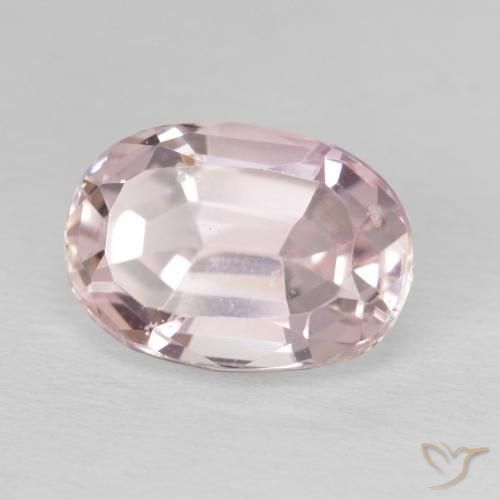 Kunzite Flamant rose naturelle ovale, 5.48 ct, VS