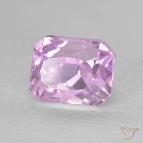 Kunzite Rose pourpre royal naturelle Octogone / coupe Émeraude, 3.08 ct, VS