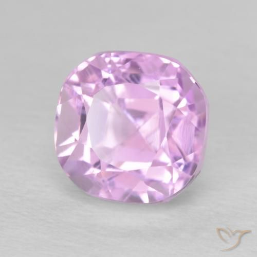 Kunzite Rose pourpre royal naturelle Coussin, 3.22 ct, VS