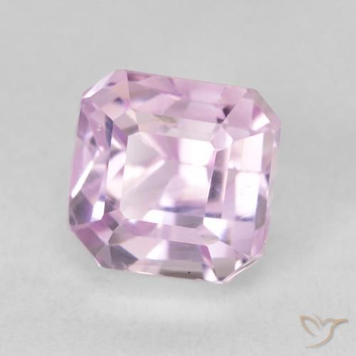 Kunzite Medium Light-Pink naturelle Octogone / coupe Émeraude, 1.83 ct, VVS