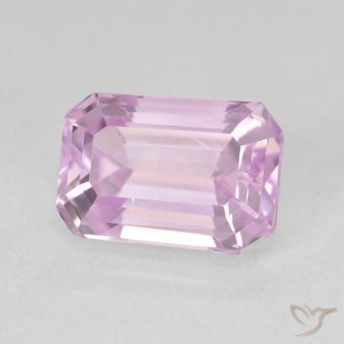 Kunzite Ton rose cerise naturelle Octogone / coupe Émeraude, 3.87 ct, VVS