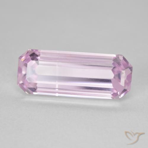 Kunzite Rose vif naturelle Octogone / coupe Émeraude, 7.05 ct, VVS