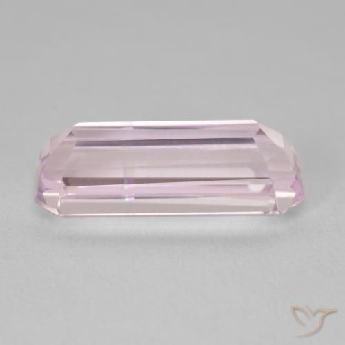 Kunzite Rose vif naturelle Octogone / coupe Émeraude, 7.05 ct, VVS