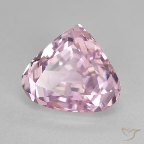 Kunzite Rose clair naturelle En forme de poire, 9.26 ct, VVS