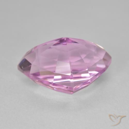 Kunzite Rose pourpre royal très clair naturelle En forme de poire, 10.82 ct, VVS