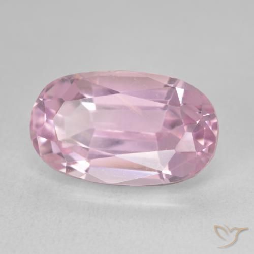 Kunzite Rose clair naturelle ovale, 10.04 ct, VVS-VS