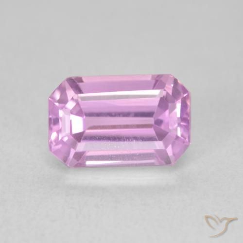 2.70ct Naturel Violet Rosâtre Kunzite, Taille émeraude, VVS-VS