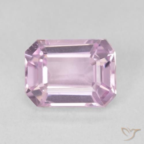 2.98ct Naturel Pourpre violet rosâtre Kunzite, Taille émeraude, VVS-VS
