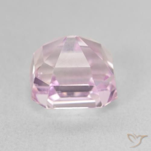 Kunzite Violet clair naturelle Octogone / coupe Émeraude, 3.77 ct, VVS-VS