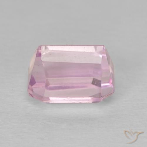 Kunzite Rose très clair naturelle Octogone / coupe Émeraude, 3.02 ct, VVS-VS