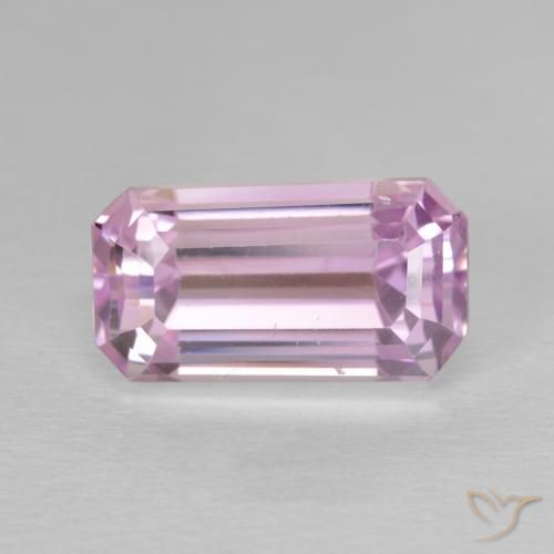 9.78ct Naturel Rose moyen Kunzite, Taille émeraude, VVS-VS