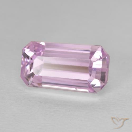 Kunzite Rose moyen naturelle Octogone / coupe Émeraude, 9.78 ct, VVS-VS