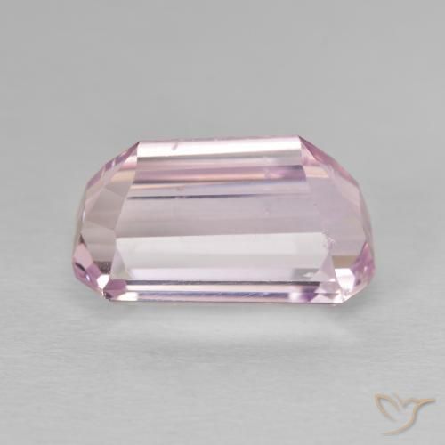 Kunzite Rose moyen naturelle Octogone / coupe Émeraude, 9.78 ct, VVS-VS