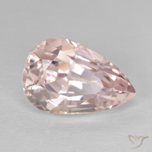 Kunzite Flamant rose naturelle En forme de poire, 10.49 ct, VVS-VS