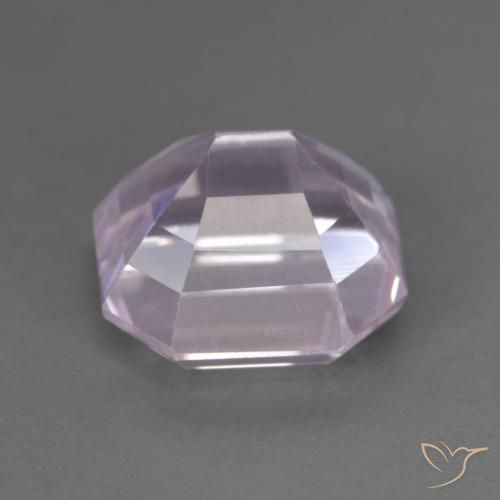 Kunzite Rose lavande léger naturelle Octogone / coupe Émeraude, 6.38 ct, VVS-VS