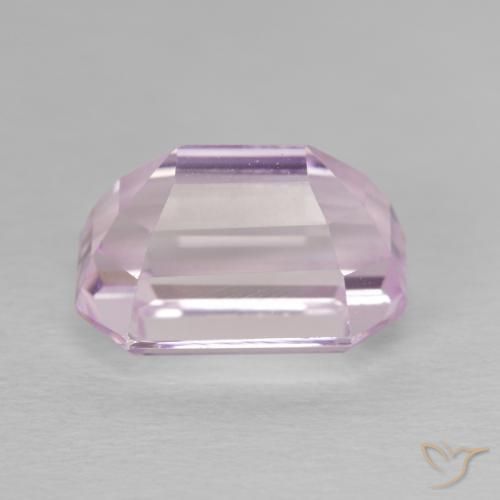 Kunzite Rose pourpre royal léger naturelle Octogone / coupe Émeraude, 6.77 ct, VVS-VS