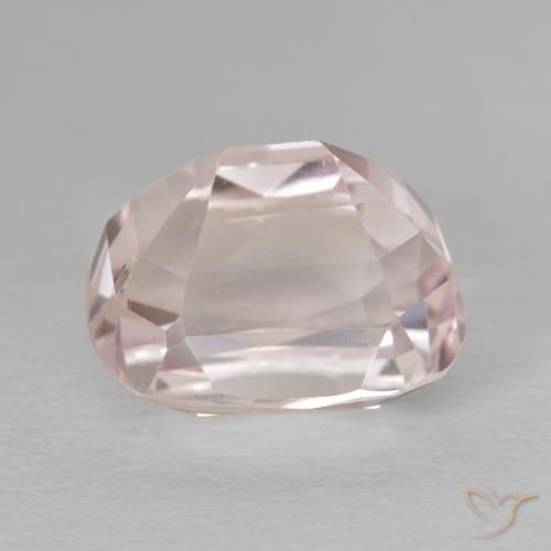 Kunzite Rose très clair naturelle Coussin, 11.80 ct, VVS-VS