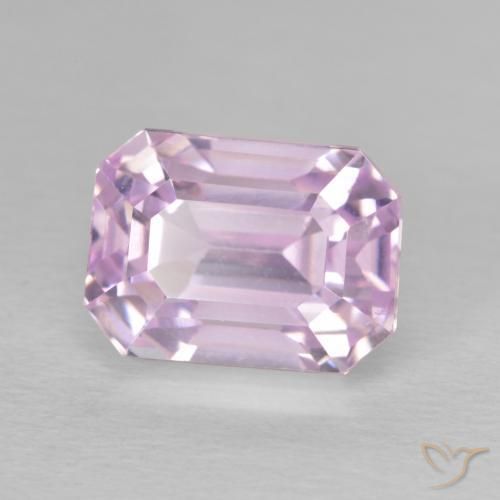 Kunzite Ton rose cerise naturelle Octogone / coupe Émeraude, 5.87 ct, VVS-VS