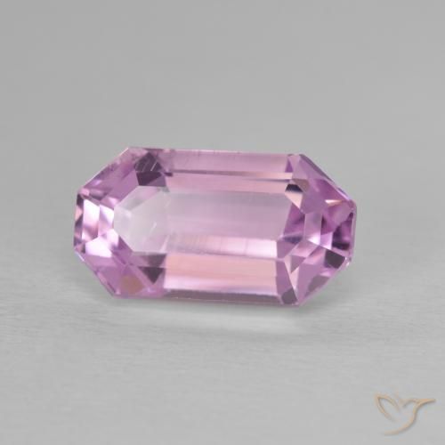 Kunzite Rose moyen naturelle Octogone / coupe Émeraude, 4.64 ct, VVS-VS