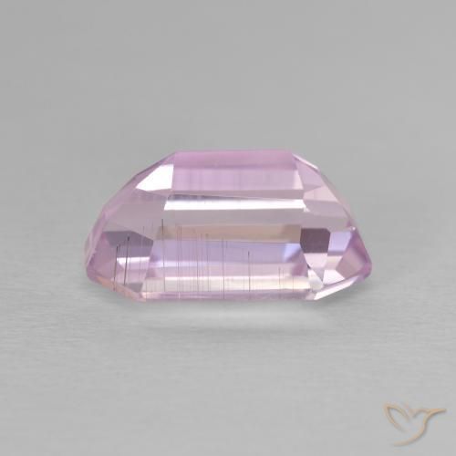 Kunzite Rose moyen naturelle Octogone / coupe Émeraude, 4.64 ct, VVS-VS