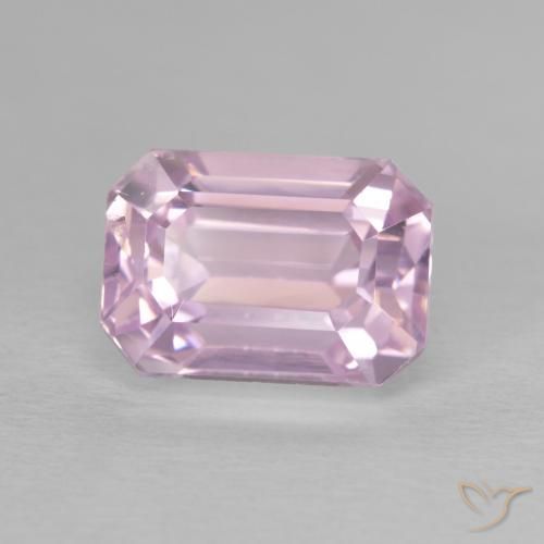 Kunzite Rose bubblegum très clair naturelle Octogone / coupe Émeraude, 4.73 ct, VVS-VS
