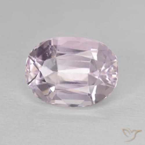 Kunzite Rose léger naturelle ovale, 6.70 ct, VVS-VS