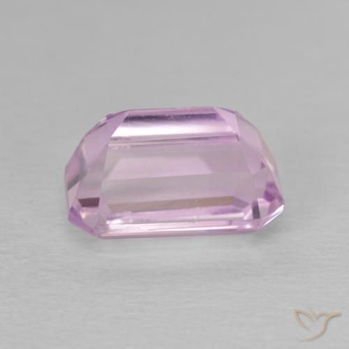 Kunzite Rose moyen naturelle Octogone / coupe Émeraude, 4.05 ct, VVS-VS