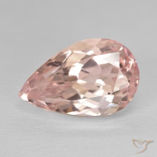 11.21ct Naturel Rose moyen Kunzite, En forme de poire, VVS-VS