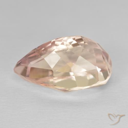 Kunzite Rose moyen naturelle En forme de poire, 11.21 ct, VVS-VS