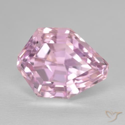 Kunzite Rose clair naturelle Fantaisie, 14.82 ct, VS