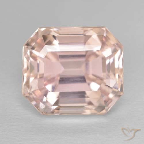 11.86ct Naturel Rose moyen Kunzite, Taille émeraude, VS