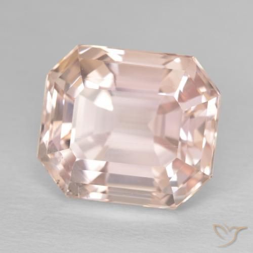 Kunzite Rose moyen naturelle Octogone / coupe Émeraude, 11.86 ct, VS