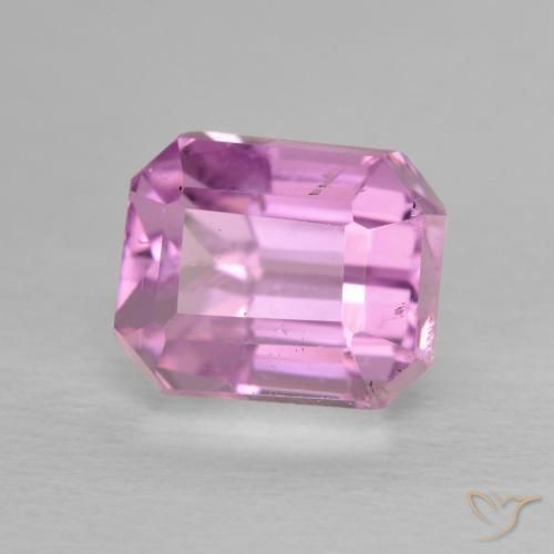 Kunzite Rose clair naturelle Octogone / coupe Émeraude, 2.49 ct, VS