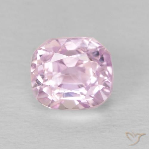 Kunzite Rose cerise léger naturelle Taille émeraude, 1.45 ct, VS