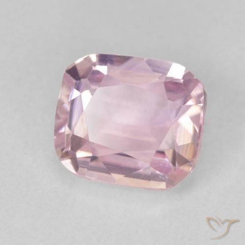 Kunzite Rose clair naturelle Coussin, 2.91 ct, VS