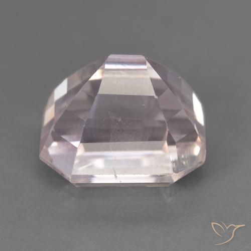Kunzite Flamant rose naturelle Octogone / coupe Émeraude, 5.69 ct, VS