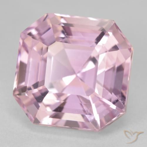 Kunzite Rose clair naturelle Octogone / coupe Émeraude, 12.31 ct, VS