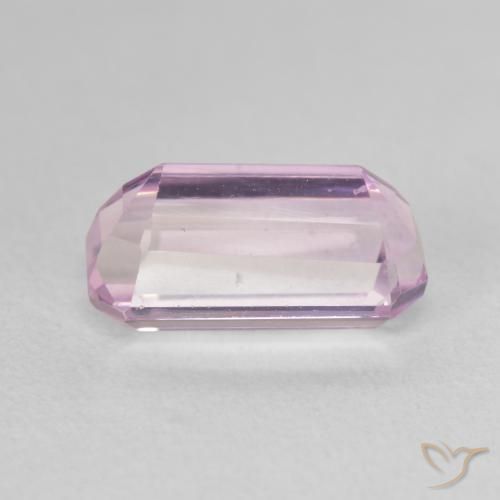 Kunzite Rose bubblegum naturelle Octogone / coupe Émeraude, 3.79 ct, VS
