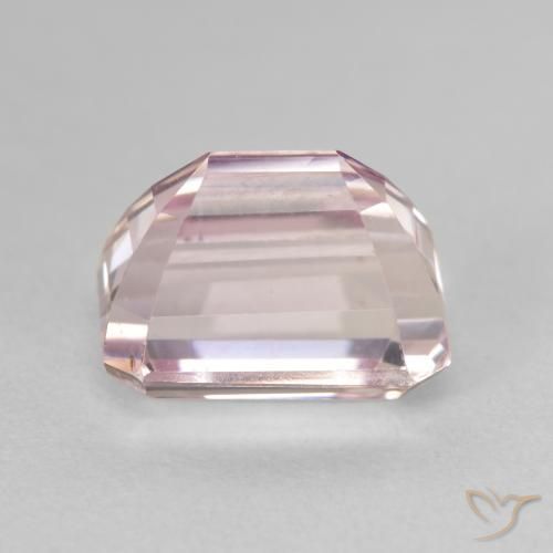 Kunzite Rose clair naturelle Octogone / coupe Émeraude, 6.66 ct, VS