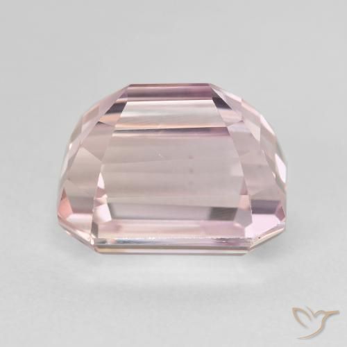 Kunzite Rose léger naturelle Octogone / coupe Émeraude, 10.00 ct, VVS