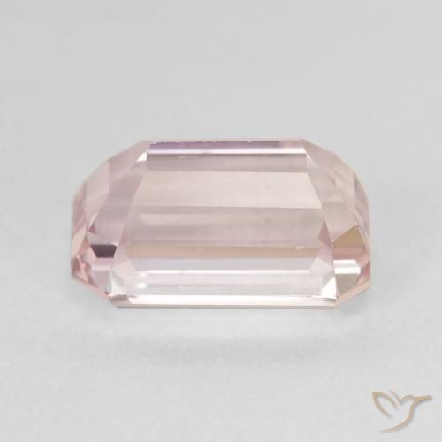 Kunzite Rose clair naturelle Octogone / coupe Émeraude, 5.94 ct, VVS